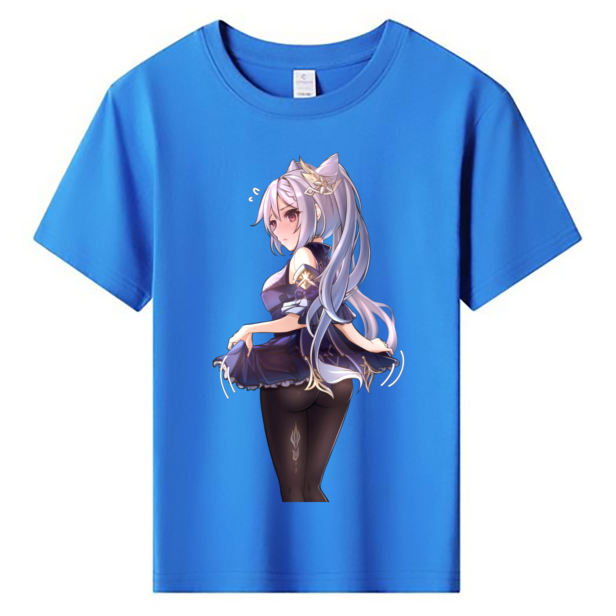 げんし神 刻晴 こくせい genshin Kokusei 綿100％キッズTシャツ（フロントプリント）